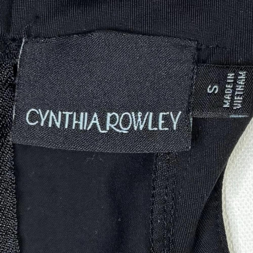 Cynthia Rowley Dress Women’s Small Black Sleeveless Zip Stretch A-Line - Picture 3 of 12
